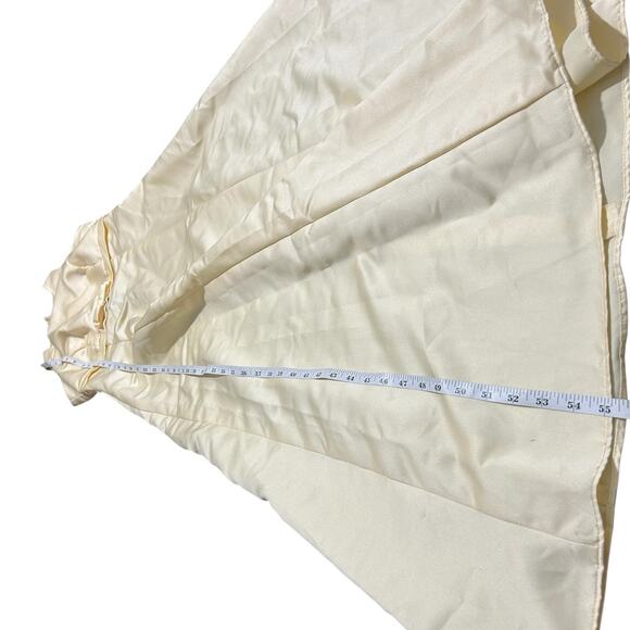 Vintage Scott McClintock Millennium 2000 Satin Dress Sz 4 Butter Yellow Gown - Picture 15 of 16